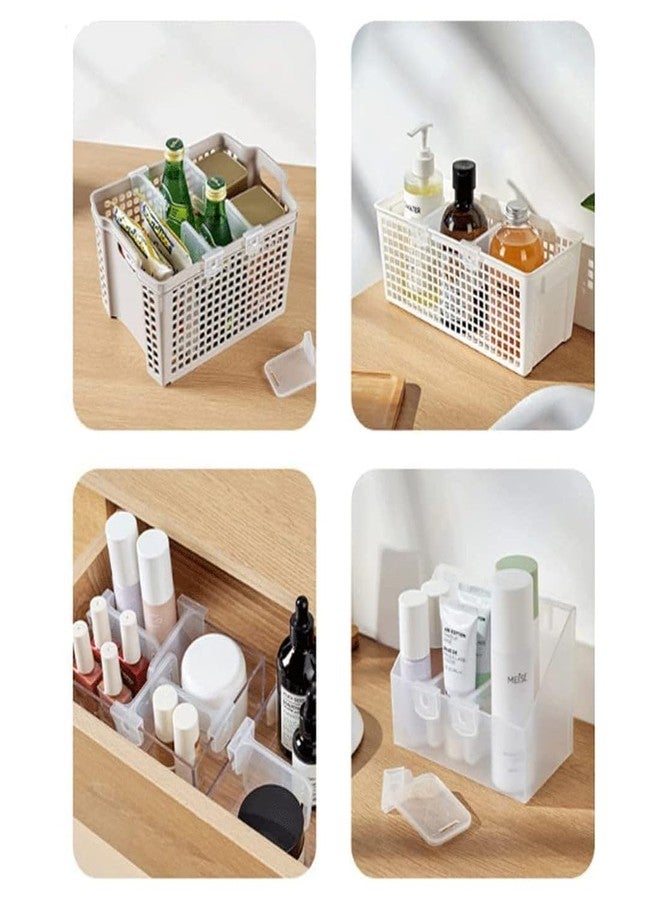 Garth Shelf Dividers - Plastic Storage Basket Partitions, Portable Organizer Bin Clips, Space-Saving Drawer Separators for Fridge Storage Container Divide, Creative Bottle&Can Organization (Set Of 10) - Image 2